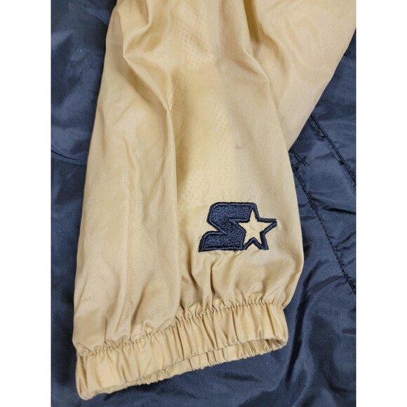 Purdue Boilermakers Jacket Mens Medium Gold Black NCAA Basketball Starter Hooded - Picture 6 of 16